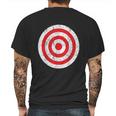 Vintage Bullseye Target Bulls Eye Funny Joke Mens Back Print T-shirt