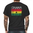 Vintage Ghana Ghanaian Flag Pride Gift Mens Back Print T-shirt