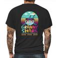 Vintage Granny Shark Doo Doo Doo Mens Back Print T-shirt