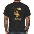 Vintage Lion Tamer Event Circus Staff Themed Birthday Party Mens Back Print T-shirt