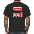 Vintage London I Love Travel Wanderlust Mens Back Print T-shirt