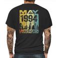 Vintage May 1994 Funny 27Th Birthday 27 Years Old Gift Mens Back Print T-shirt