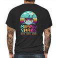 Vintage Memaw Shark Doo Doo Doo Birthday Gifts Mens Back Print T-shirt