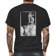 Vintage Pawn And Knight Shadow Chess Mens Back Print T-shirt