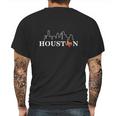 Vintage Retro Houston City Skyline Texas Tshirt Mens Back Print T-shirt