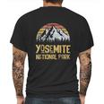 Vintage Retro Yosemite National Park Mens Back Print T-shirt