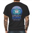 Vintage Weight Lifting Daddy Shark Mens Back Print T-shirt