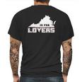 Virginia Lovers State Heart Vintage Throwback Gift Mens Back Print T-shirt