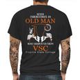 Virginia State College Mens Back Print T-shirt