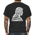 Voltaire Quote Mens Back Print T-shirt