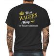 Wagers Shirts - Its A Wagers Thing You Wouldnt Understand Name Shirts Mens Back Print T-shirt