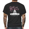 Washington Dc Capitol Building Cherry Blossoms Mens Back Print T-shirt