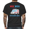 Wee Woo Boo Boo Bus Ambulance Driver Gift Mens Back Print T-shirt