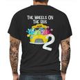 The Wheels On The Bus 2Nd Birthday Party 2 Year Old Toddler Mens Back Print T-shirt