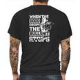 When The Hood Drops Funny Welder Gift Mens Back Print T-shirt