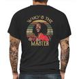 Whos The Master Vintage Mens Back Print T-shirt