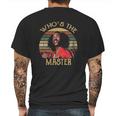 Whos The Master Vintage Last Dragon Mens Back Print T-shirt