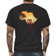 Wildlife Safari Animals Ivory Elephant Mens Back Print T-shirt