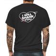 I Will Shank You Heart Shirt Mens Back Print T-shirt