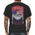 I Willie Love The Usa 4Th Of July Willie Nelson America Usa Independence Day Proud American Mens Back Print T-shirt