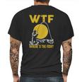 Wtf Wheres The Fish Funny Fishing T-Shirt Mens Back Print T-shirt