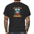 Yacht Rock Captain Party Boat Drinking Bearded Mens Back Print T-shirt