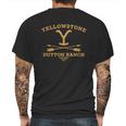 Yellowstone Dutton Ranch Arrows Mens Back Print T-shirt