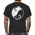 Yin Yang Year Of The Rat Happy Chinese New Year 2020 Black And White Rat Mens Back Print T-shirt