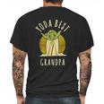 Yoda Best Grandpa Cartoon Yoda Mens Back Print T-shirt