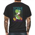 Yoshi Retro Gradient Fade Poster Mens Back Print T-shirt