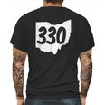 Youngstown Ohio 330 Area Code Mens Back Print T-shirt