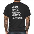 Yusef Kevin Antron Korey And Raymond Mens Back Print T-shirt