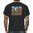 Zookeeper Costume African Savanna Zoo Keeper Animals Lover Mens Back Print T-shirt