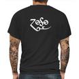 Zoso Jimmy Page Led Zeppelin Mens Back Print T-shirt