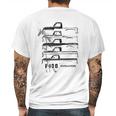 1953 To 1977 Ford F100 Pickup Truck Evolution Classic Outline Design Mens Back Print T-shirt