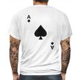 Ace Of Spades Blackjack Cards Poker Mens Back Print T-shirt