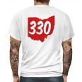 Akron Warren Canton Youngstown Ohio 330 Area Code Mens Back Print T-shirt