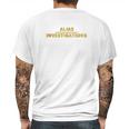 Alias Investigations Office Mens Back Print T-shirt