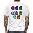 Among Us Characters Shirt Mens Back Print T-shirt