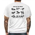 Asses The World Mens Back Print T-shirt