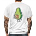 Avocado Seed Fat Funny Vegan Big Scratching Mens Back Print T-shirt