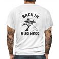 Back In Business Funny Plague Doctor Graphic Mens Back Print T-shirt