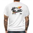 Back To The Future 35Th Retro Stripe Delorean Mens Back Print T-shirt