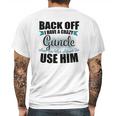 Back Off I Have A Crazy Guncle And I Am Not Afraid To Infant Creeper Mens Back Print T-shirt