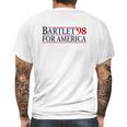 Bartlet For America Slogan West Wingthe West Wing Bartlet For America Josiah Bartlet Mens Back Print T-shirt