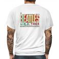 Beatles Usa 1964 Mens Back Print T-shirt