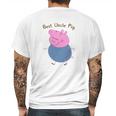 Best Uncle Pig Uncle Pig Peppa Pig Mens Back Print T-shirt