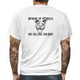 Beware Of Pit Bulls They Will Steal Your Heart Youth Mens Back Print T-shirt