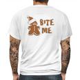 Bite Me Gingerbread Cute Mens Back Print T-shirt