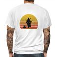 Bounty Hunter And Baby Mandalorian Mens Back Print T-shirt